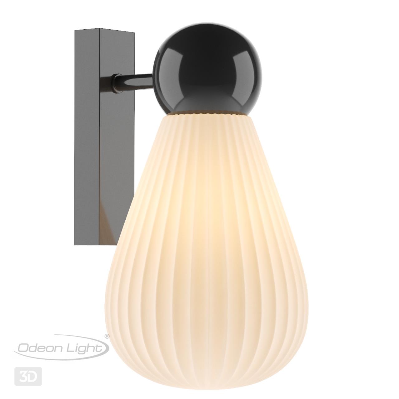 Светильник 27 см, Odeon Light Elica 5418/1W, черный