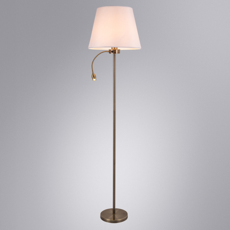 Торшер 38 см, Arte Lamp Elba A2581PN-2AB, античная бронза