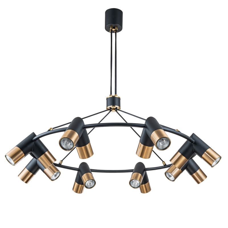 Люстра *90*100 см, 16*GU10*35W, Indigo Modern V000456, черный, 11036/16P Black