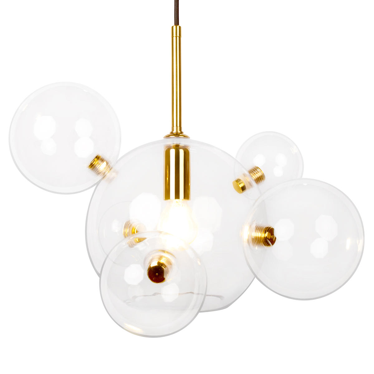 Подвесной светильник 41*31 см, 1*E14*40W LOFT IT Bolle 2027-P6 mini золото