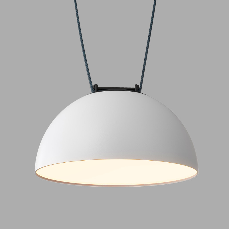 Трековый однофазный светильник 22 см, 24W, 3000K, Denkirs Belty Flow DK5561-WH+BK