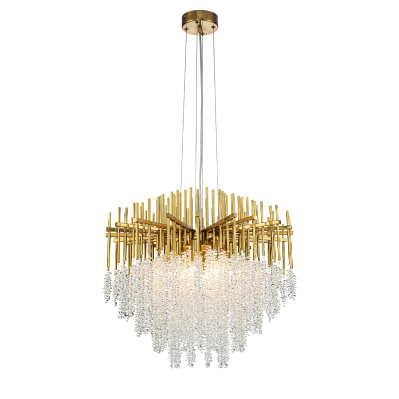 Подвесная люстра 60*60*153 см, 10*E14, 400W, Indigo CAPPELLA V000603 золотой, 12052/10P Gold