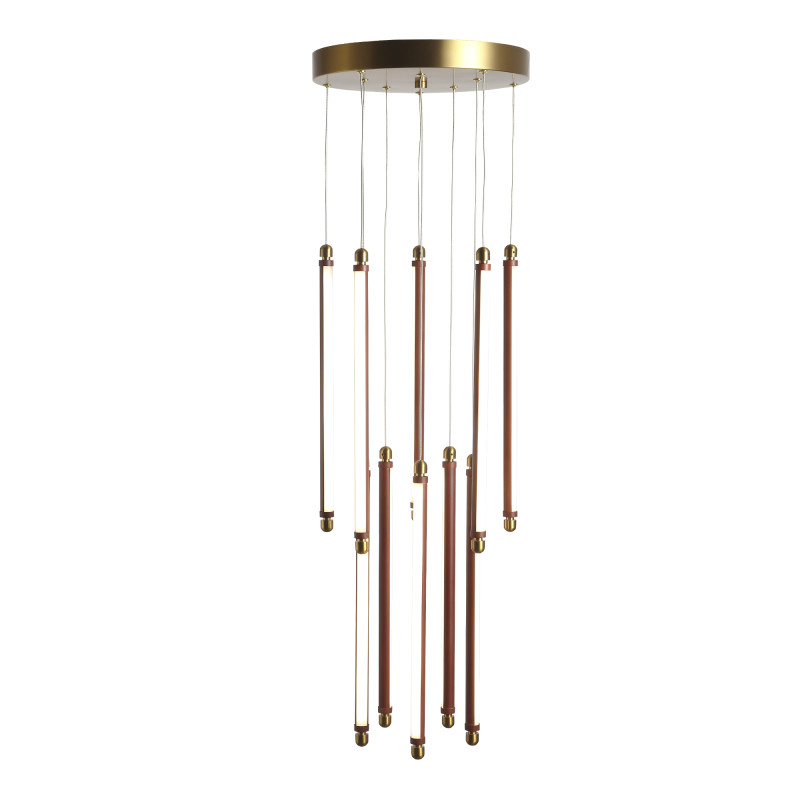 Светильник подвесной BRICK 10*LED*6,5W 3000K ST LUCE SL6225.303.10 латунь