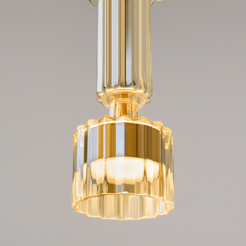 Подвесной светильник 15*15*360 см LED, 12W, 3000К, Maytoni LEVEL MOD253PL-L18BS3K1 латунный