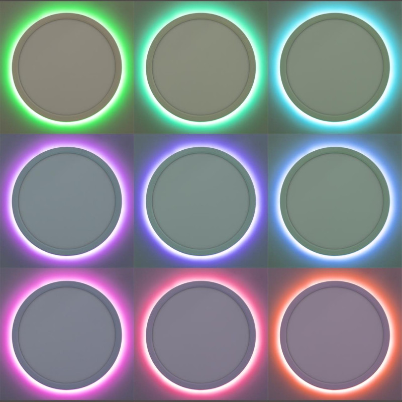 Светильник 30 см, 30W, 3000К-5000К LED+RGB Citilux CL738240EL Бейсик Лайн Белый