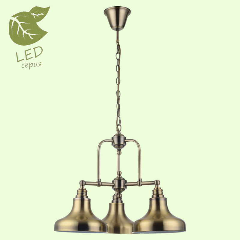 Подвесной светильник Lussole Sona GRLSL-3003-03, 51*70 см, бронзовый