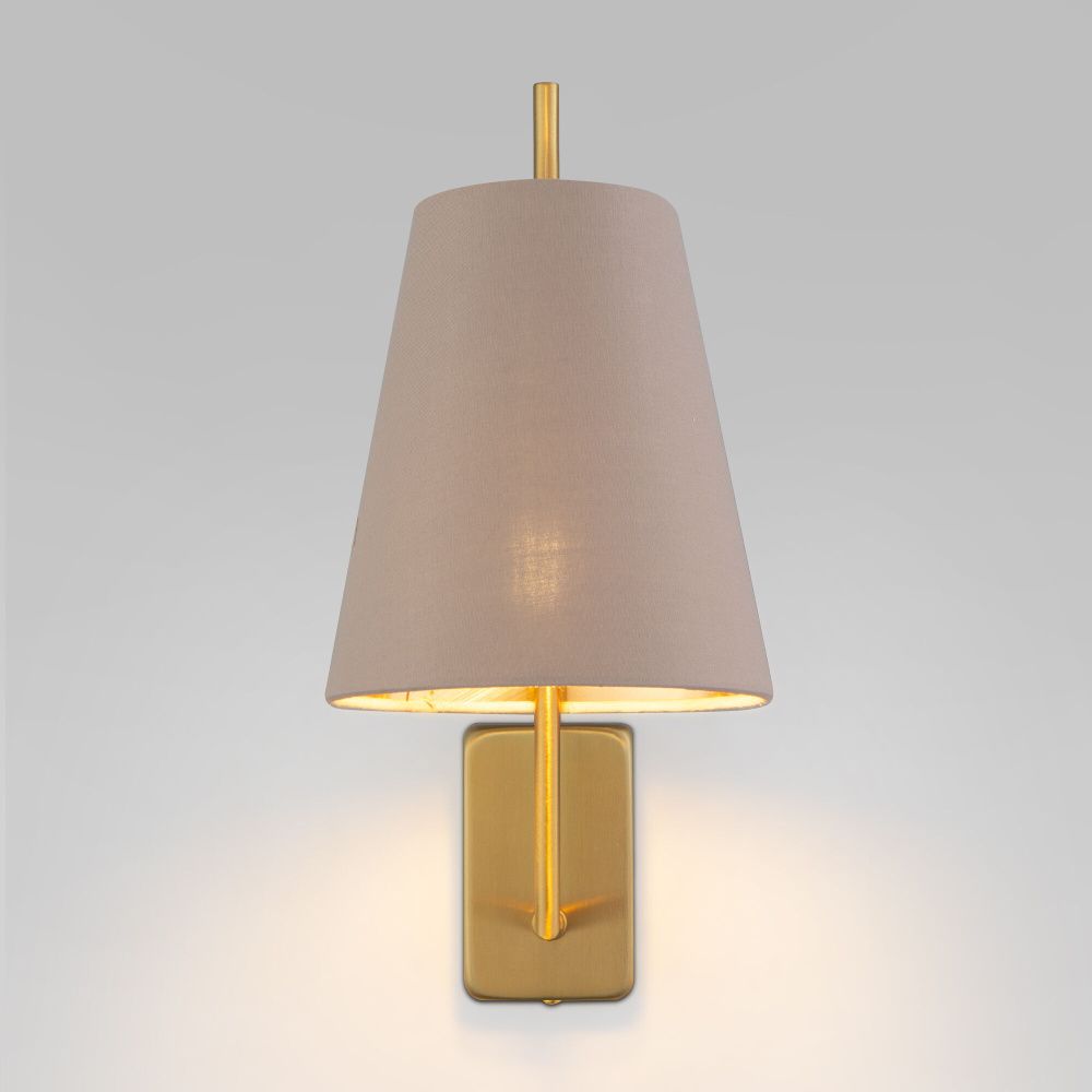 Бра 15*15*33 см, 1*E14*40W, Eurosvet Topanga 60173/1, латунь, a069016