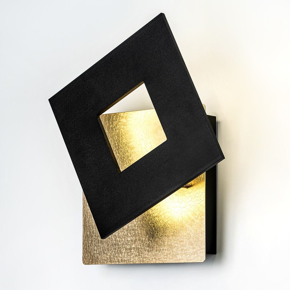 Бра 19 см, 20W, 4200K, Modelux MS.1522.180 Золото, Чёрный