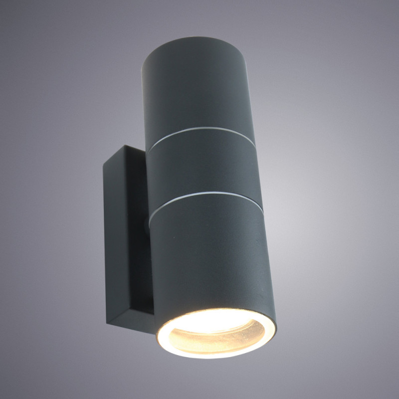 Уличный настенный светильник Arte Lamp Sonaglio A3302AL-2GY, графит