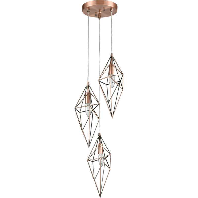 Подвесной светильник  30*180 см, 3*E14 медь Vele Luce Tenero VL1544P03