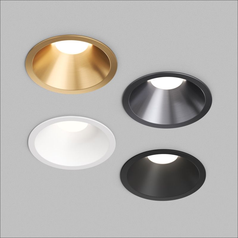 Встраиваемый светильник *8,4*7 см, *LED*975Lm, 3000-4000-6000K, Denkirs Shine Glow DK2431-DN, темный никель