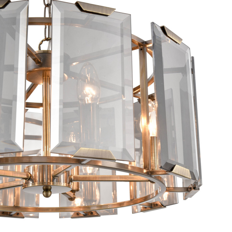 Подвесная люстра  51*120 см, 5*E14 античная бронза Vele Luce Sorrento VL3004P05