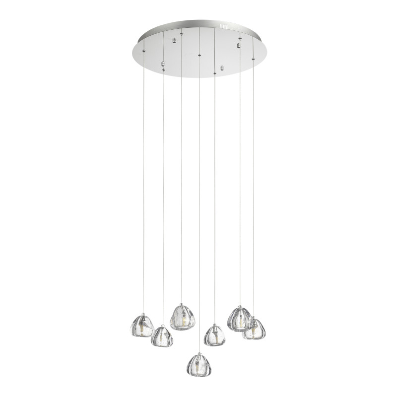 Каскадная люстра 60*250 см, LED, 3W,  3000К, ST-Luce WATERFALL SL6017.101.07 хром