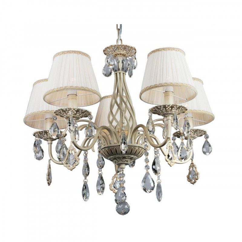 Подвесная люстра 65*65*70-105 см, 5*E14, 40W, Omnilux Omnilux 608 OML-60803-05, золотой