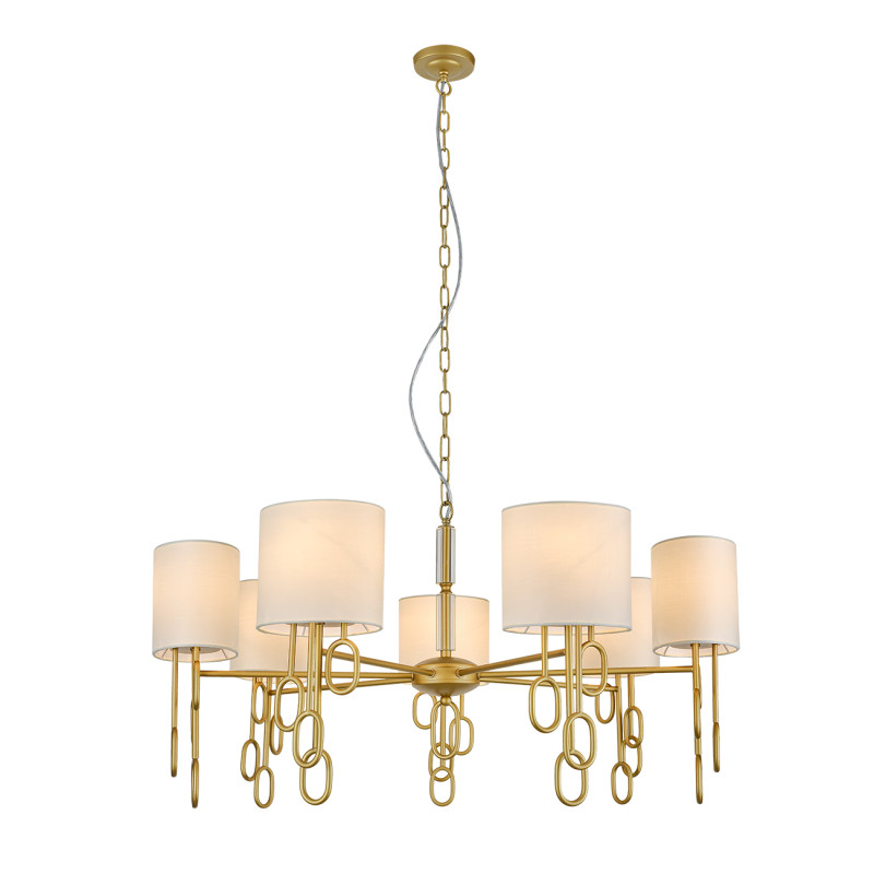 Подвесная люстра 85*85*125 см, 7*E14, 280W, Indigo AMALI V000480 золотой, 13026/7P Gold