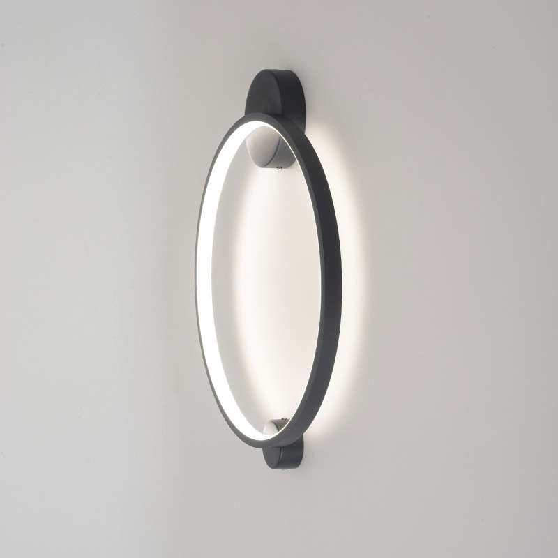 Настенный светильник 48 см, 18W, 3000-6000K, Crystal Lux REAL AP18W LED BLACK, черный