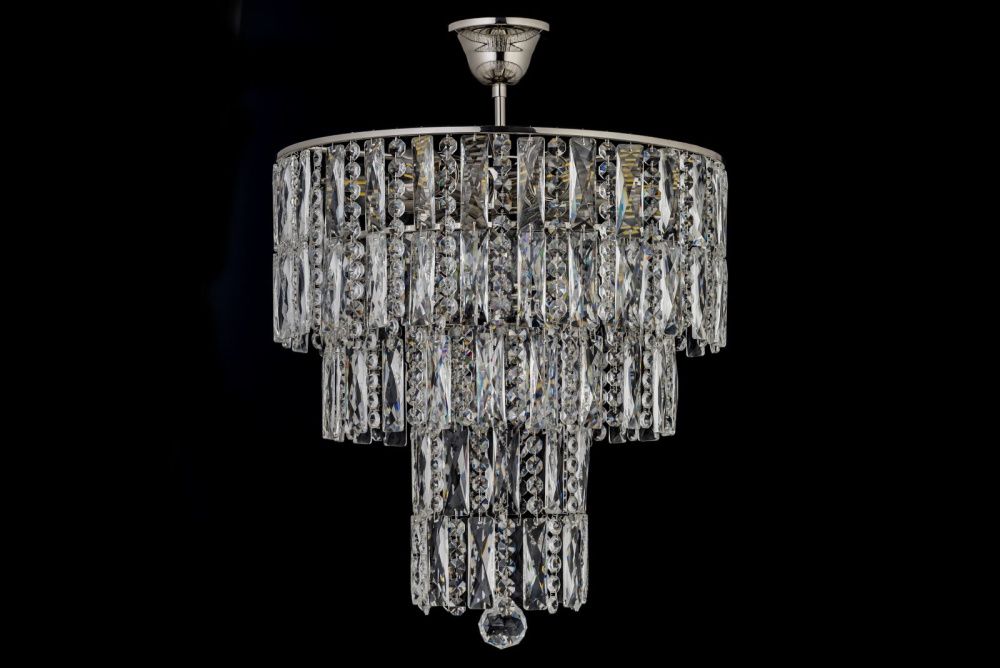 Люстра подвесная *38*53 см, 6*E27*60W, Arti Lampadari Deliceto Deliceto E 1.5.38.100 N, никель