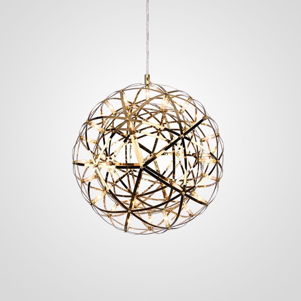 Люстра Mi Raimond Lamp D40 Gold 41*41*41 см, 42*LED*3W, ImperiumLoft 256143-22, Хром