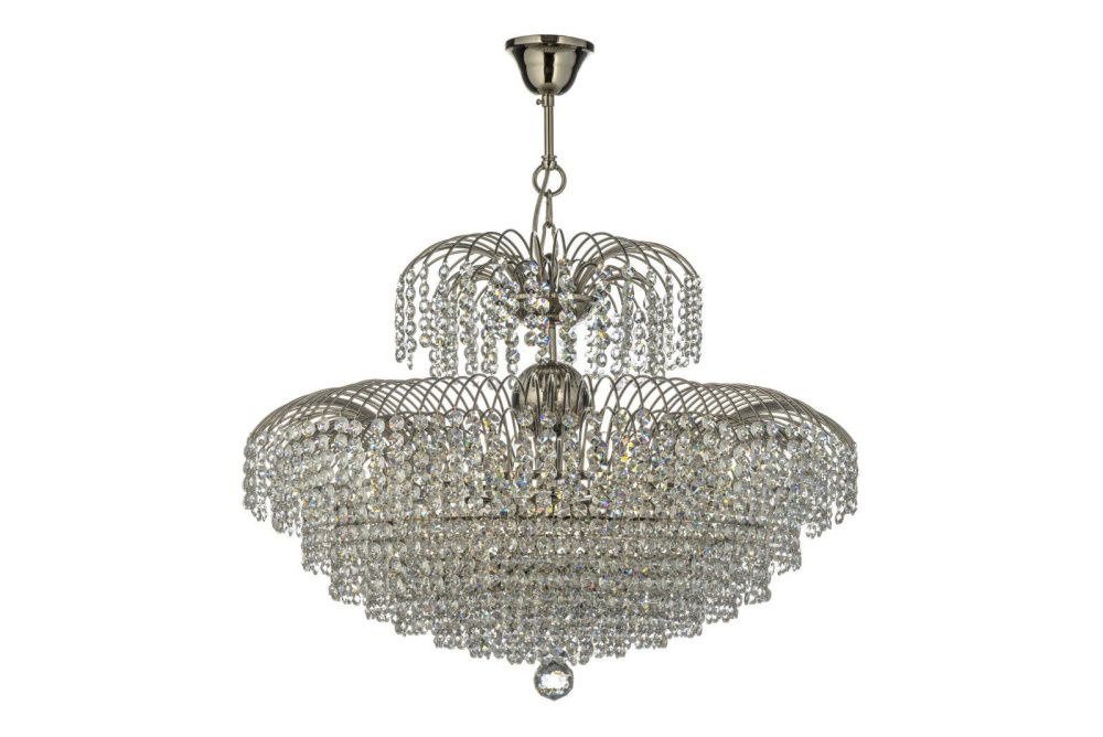 Люстра подвесная *60*45 см, 10*E14*40W, Arti Lampadari Salentino Salentino E 1.5.60.100 N, Матовый никель