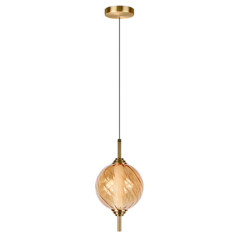 Подвесной светильник *15*-27,5 см, 1*LED*30W, 4000K, LOFT IT Helix 10421/B Amber, бронзовый