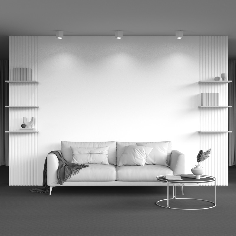 Светильник 9*9 см, GU10 50W, Maytoni Alfa C015CL-01W, белый