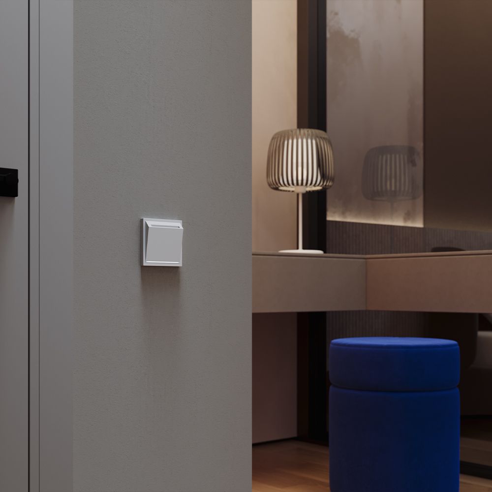 Накладка для выключателя карточного, S70, серый Voltum VLS002616