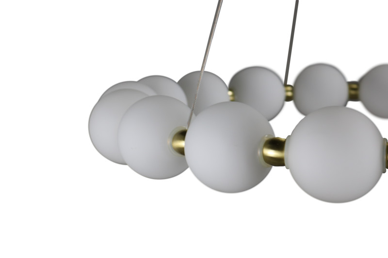 Подвесная люстра 64*120 см, LED, 80W, 4000K Zortes Kranz ZRS.1585.18, латунный