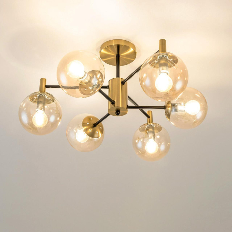 Люстра 54 см Citilux Шарлиз CL143163 бронза/черный