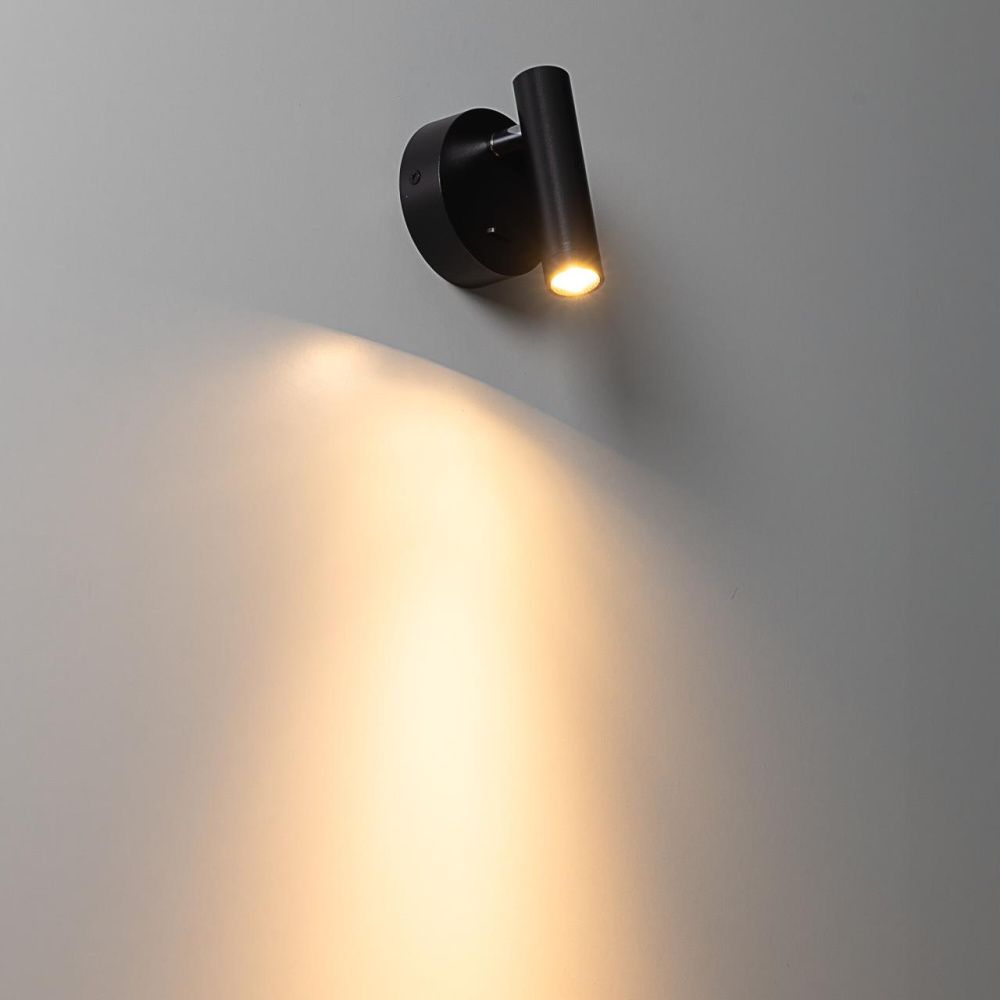 Светильник 11 см, 3W, 3000K, Citilux DEKART CL704101, черный