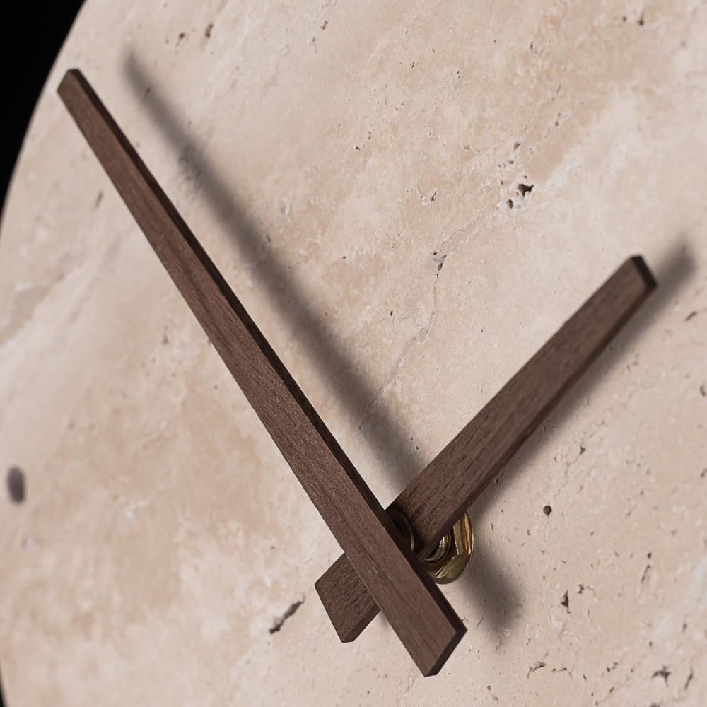 Светильник настенный с часами 23 см, 12W, 3000K, Citilux MARES CL246015 LED,  камень