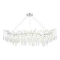 Светильник подвесной 150*40*40/180 см, 12*G9 4000K ST LUCE Teardrops SL1660.113.12 хром