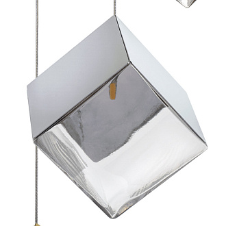 Каскадная люстра 45*150 см, 6*G4, 12W, Lightstar Qubica 805569, хром