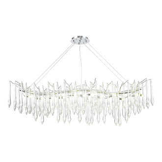 Светильник подвесной 150*40*40/180 см, 12*G9 4000K ST LUCE Teardrops SL1660.113.12 хром