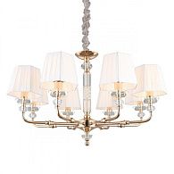 Подвесная люстра 80*70-140 см, 8*E14, 40W, Aployt Silvian APL.719.03.08, золотой