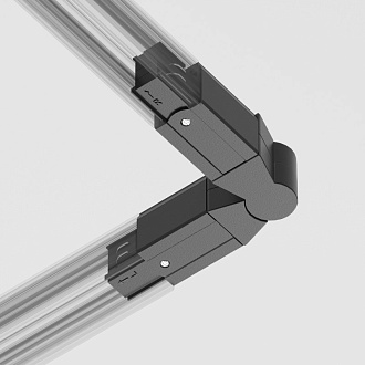 Комплектующие для накладной трековой системы Maytoni Technical Three phase track system Trinity TRA005CS-31B черныйIP 20