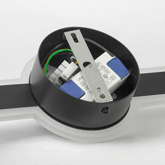 Бра настенное 13*123 см, 1*LED*24W 4000K Lussole Bridgeport LSP-0924 черный