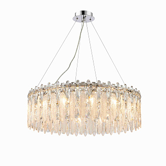 Люстра Ø1000 x H250 (1000), мм, 12*40W (480W), CHROME (Хром) NewRgy NW177-ф1000*H250 CHROME