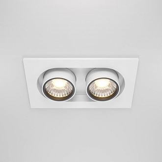 Встраиваемый светильник 15,9*9,5*9,8 см, LED*20W, 4000 К, Hidden DL045-02-10W4K-W Maytoni Downlight, Белый, вр 7,5*14,5 см