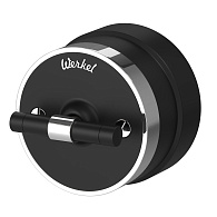 W5812051 Переключатель  выключатель одноклавишный Vintage, черный матовыйхром Werkel, 4690389174032