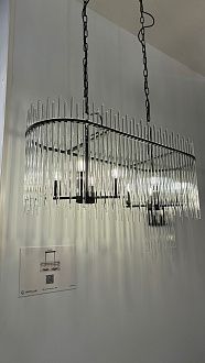 Люстра 90 см, Crystal Lux CLARO SP8, черный