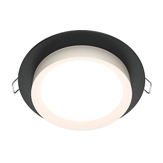 Светильник 11 см Maytoni DL086-GX53-RD-BW черный/белый, вр 9,5 см