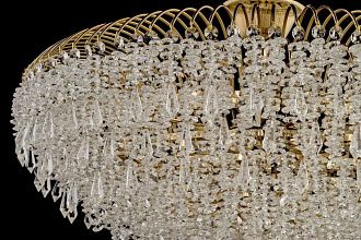 Люстра потолочная *60*33 см, 10*E14*40W, Arti Lampadari Delia Gold Delia E 1.3.60.105 G, золотой
