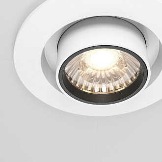 Встраиваемый светильник 9,5*9,8 см, LED*10W, 4000 К, Hidden DL045-01-10W4K-W Maytoni Downlight, Белый, вр 7,5 см