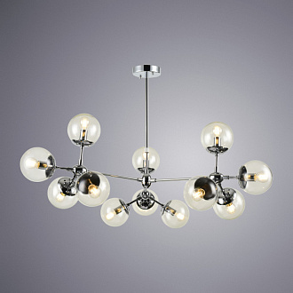 Подвесная люстра Arte Lamp A1664SP-12CC хром, диаметр 90 см