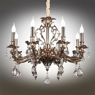 Подвесная люстра 70*75-125 см, 8*E14, 40W, Omnilux Omnilux 747 OML-74703-08, золотой
