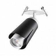 Светильник 8 см, Novotech Tulip 370832, белый-черный, вр 7,5 см