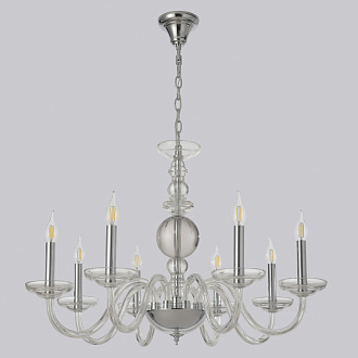 Светильник 80 см, Crystal Lux ARABESQUE SP8 CHROME, хром