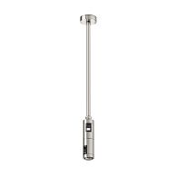 Комплектующие для трековой системы  TRA158C-D1-PT 4,5*2,9*-40,6 см, *Maytoni technical Accessories for tracks Flarity TRA158C-D1-PT, Платина