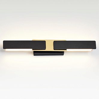 Светодиодный светильник 47 см, 9W, 3000K, Odeon Light Fierro 4991/9WL, черный-золото