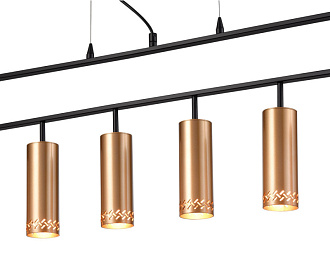 Подвесной светильник 9*90*150 см, 6*E14 черный Vele Luce Brio VL5794P06